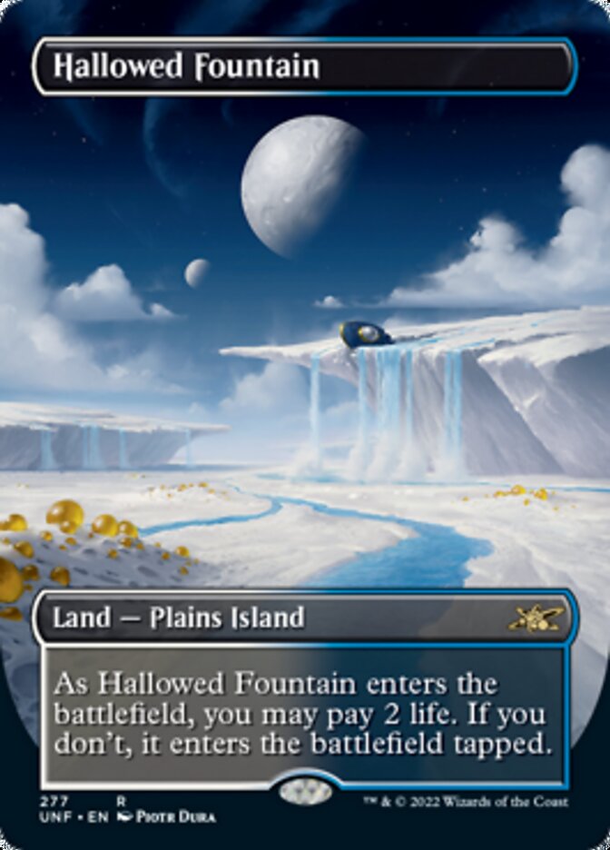 Hallowed Fountain (Borderless) [Unfinity] | Good Games Adelaide SA