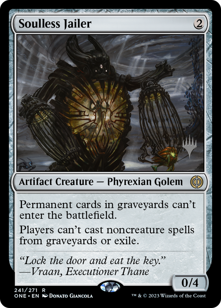 Soulless Jailer (Promo Pack) [Phyrexia: All Will Be One Promos] | Good Games Adelaide SA