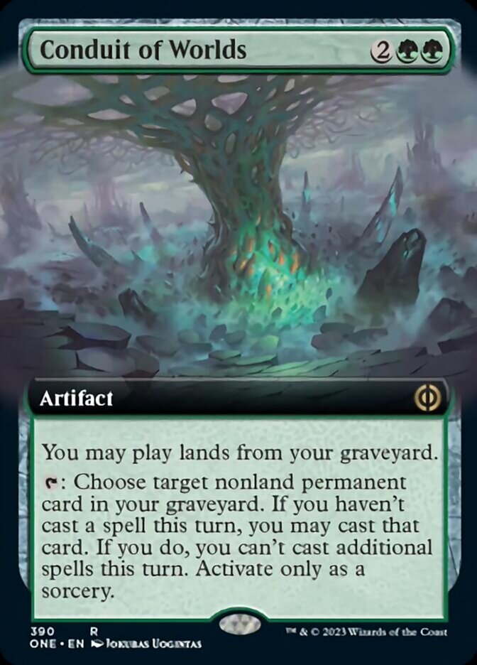 Conduit of Worlds (Extended Art) [Phyrexia: All Will Be One] | Good Games Adelaide SA