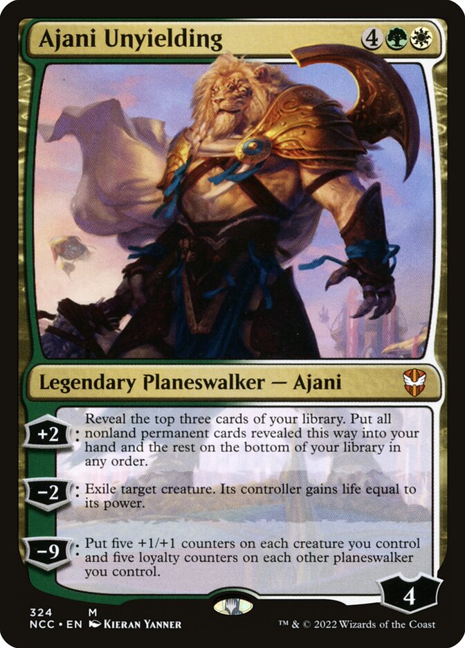 Ajani Unyielding 324 (Commander: Streets of New Capenna)  | Good Games Adelaide SA