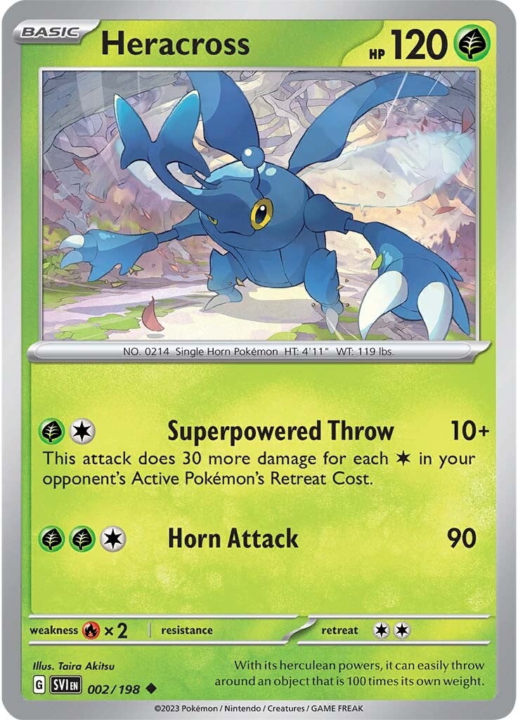 Heracross (002/198) [Scarlet & Violet: Base Set] | Good Games Adelaide SA