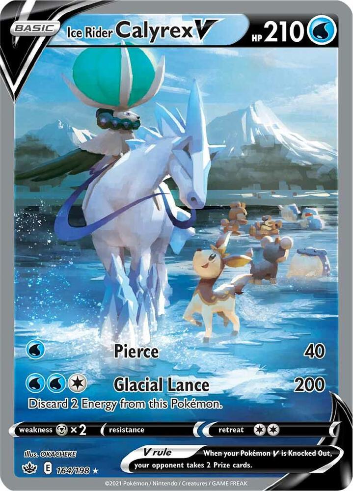 Ice Rider Calyrex V Alternate Full Art 164/198 (SWSH06: Chilling Reign)  - Holofoil | Good Games Adelaide SA