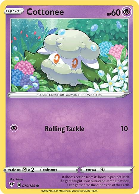 Cottonee 075/185 (SWSH04: Vivid Voltage)  | Good Games Adelaide SA