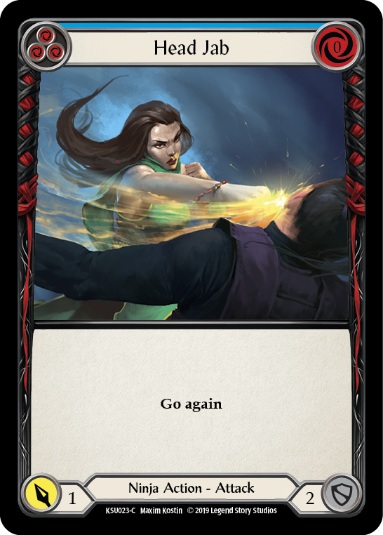 Head Jab (Blue) [KSU023-C] 1st Edition Normal | Good Games Adelaide SA