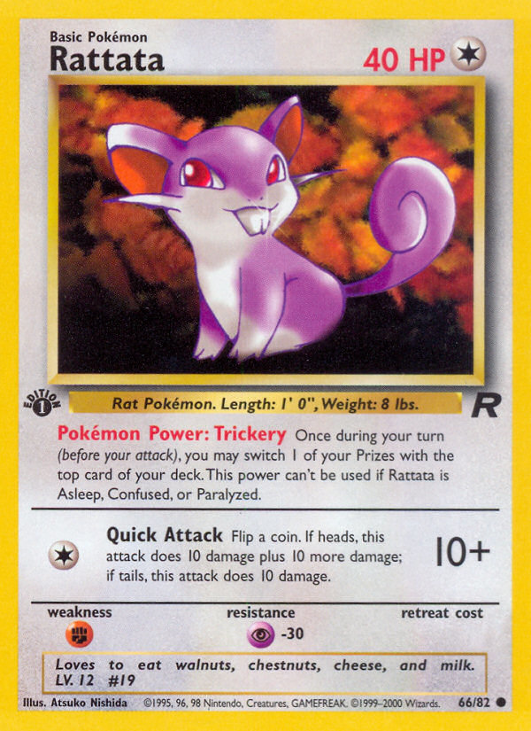 Rattata (66/82) [Team Rocket 1st Edition] | Good Games Adelaide SA