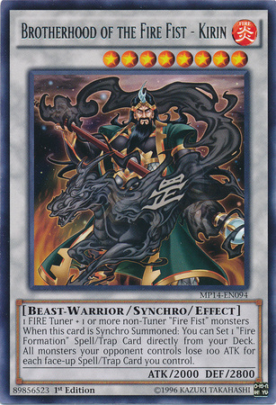 Brotherhood of the Fire Fist - Kirin [MP14-EN094] Rare | Good Games Adelaide SA