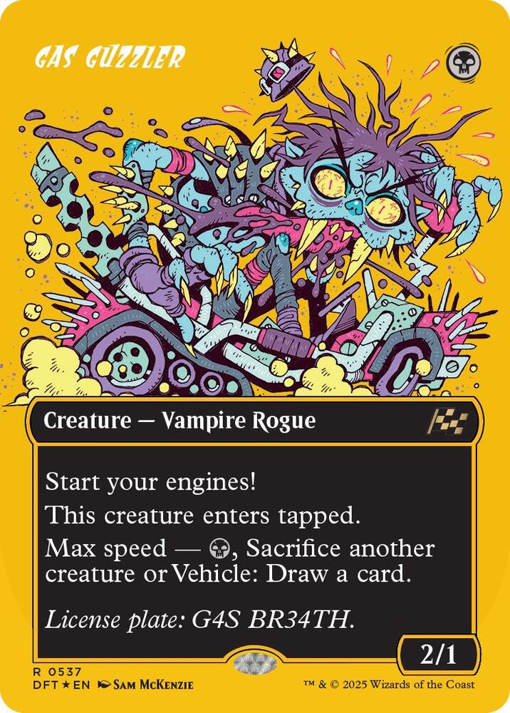 Gas Guzzler Borderless First Place Foil 537 (Aetherdrift)  - Foil | Good Games Adelaide SA