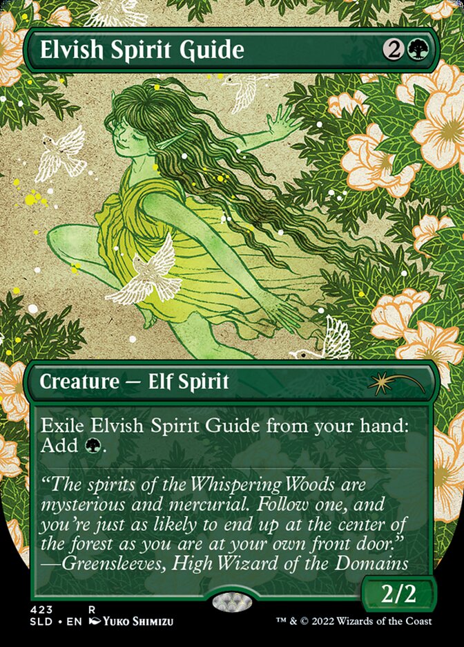 Elvish Spirit Guide (Borderless) [Secret Lair Drop Series] | Good Games Adelaide SA