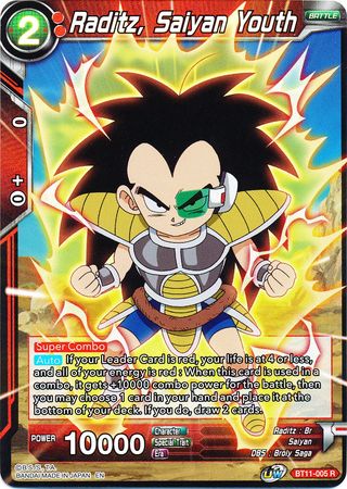 Raditz, Saiyan Youth [BT11-005] | Good Games Adelaide SA