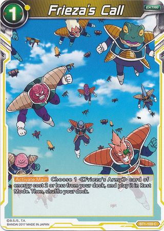 Frieza's Call (2017) [BT1-109] | Good Games Adelaide SA