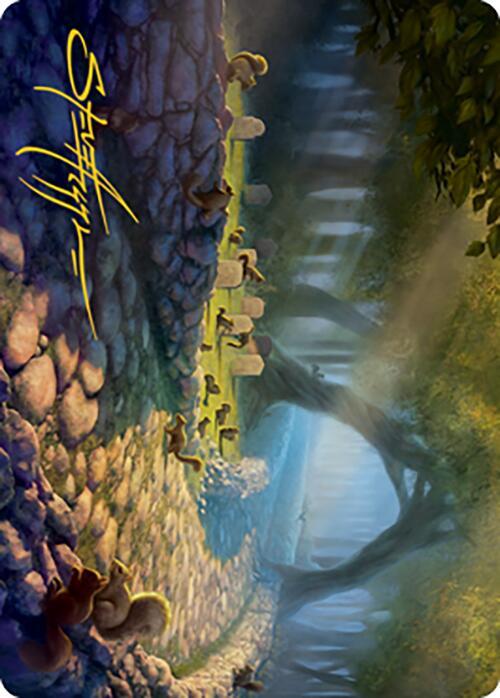 Squirrel Sanctuary Art Card Gold Stamped Signature 70 (Art Series: Modern Horizons 2)  | Good Games Adelaide SA