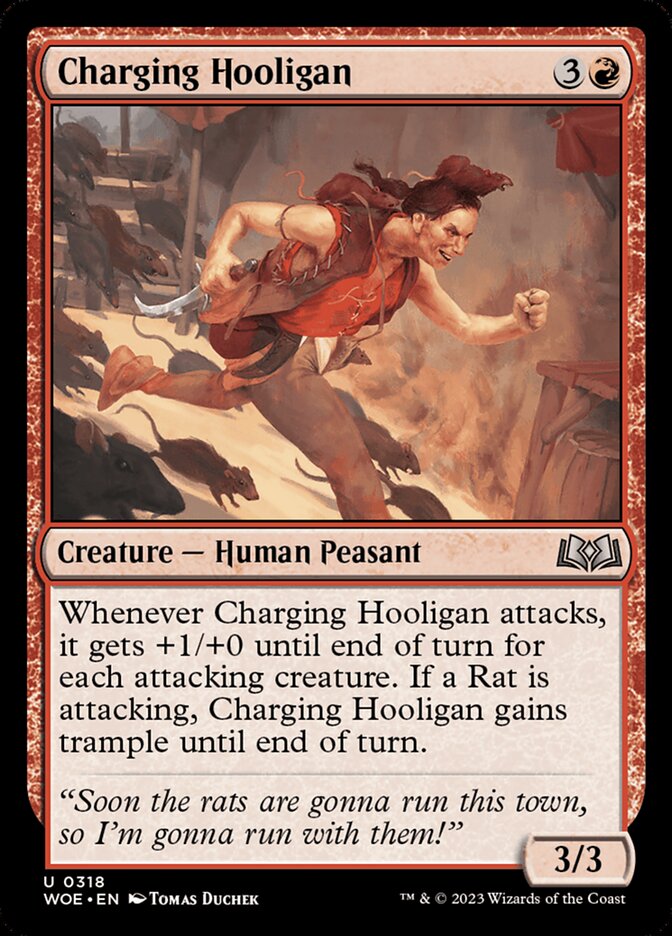 Charging Hooligan 318 (Wilds of Eldraine)  - Foil | Good Games Adelaide SA