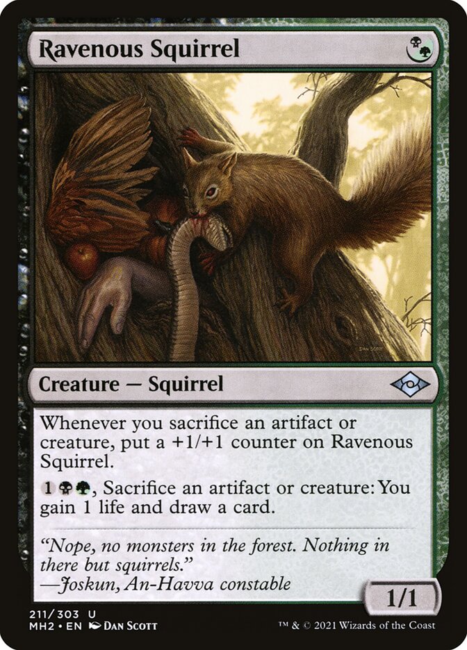 Ravenous Squirrel 211 (Modern Horizons 2)  | Good Games Adelaide SA