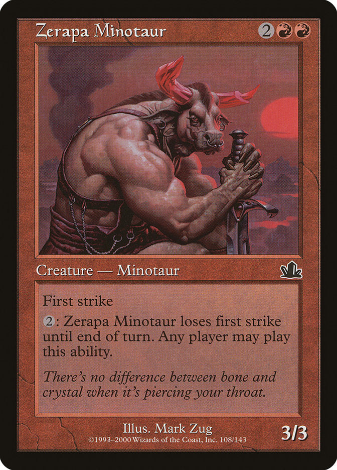 Zerapa Minotaur 108 (Prophecy)  - Foil | Good Games Adelaide SA