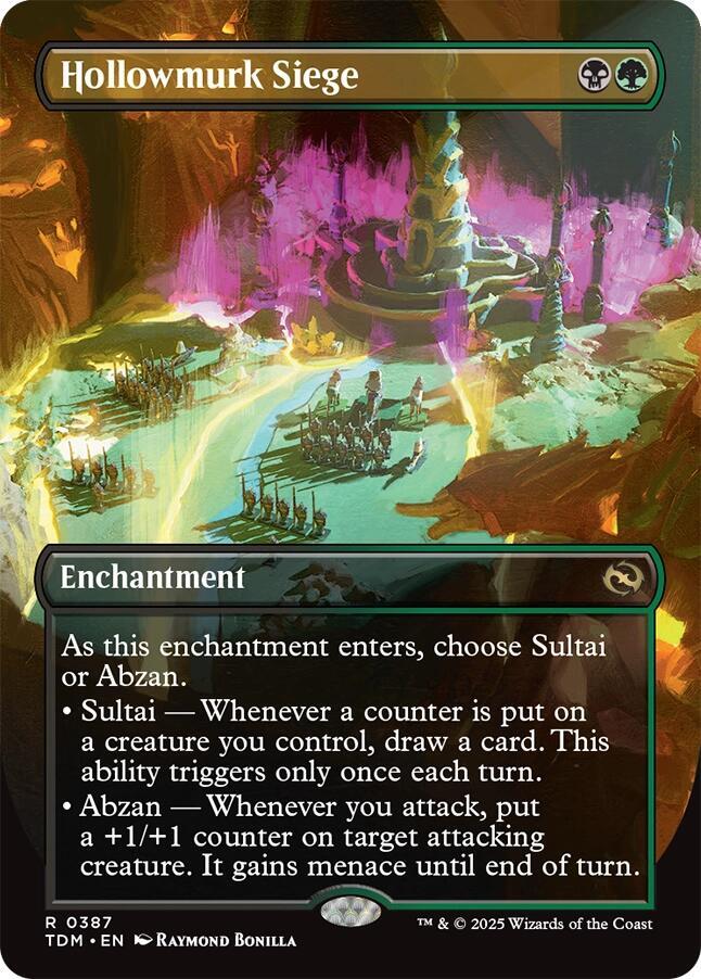 Hollowmurk Siege 387 (Tarkir: Dragonstorm)  - Foil | Good Games Adelaide SA
