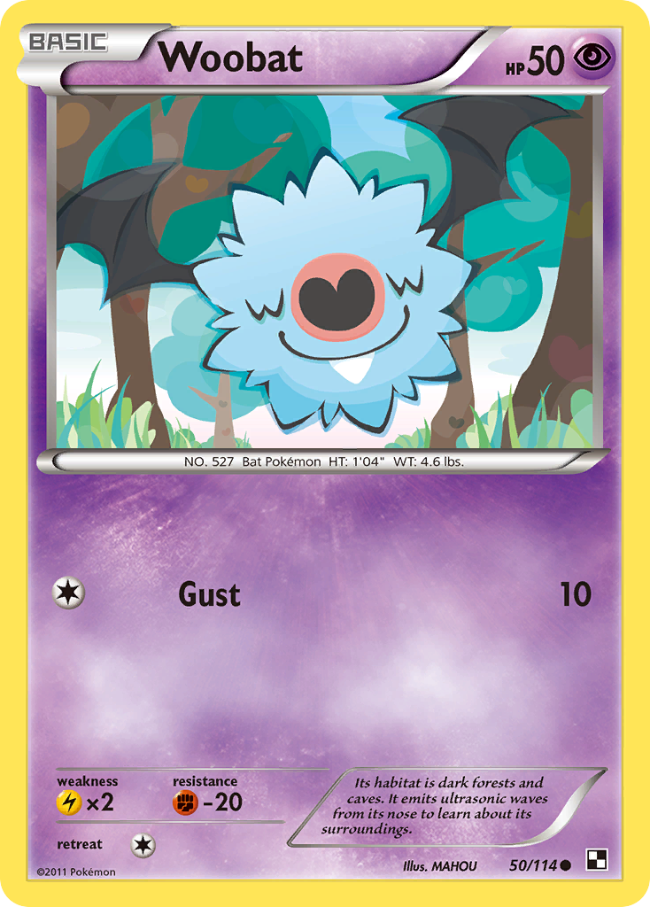 Woobat (50/114) [Black & White: Base Set] | Good Games Adelaide SA