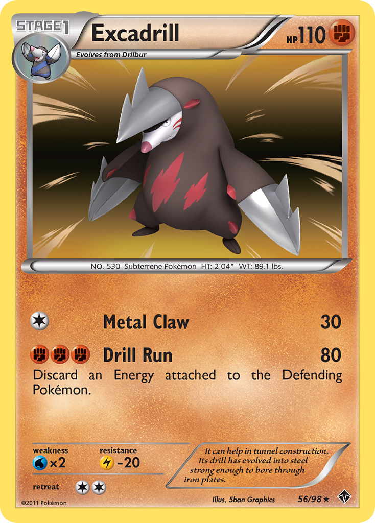 Excadrill (56/98) [Black & White: Emerging Powers] | Good Games Adelaide SA
