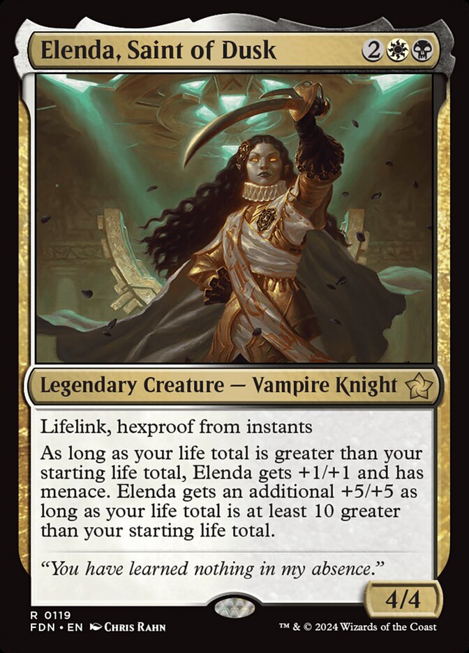 Elenda, Saint of Dusk 119 (Foundations)  - Foil | Good Games Adelaide SA