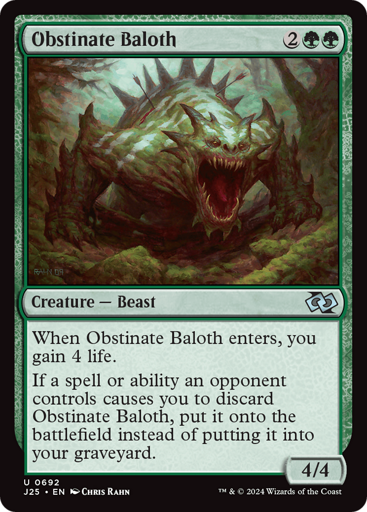 Obstinate Baloth [Foundations Jumpstart] | Good Games Adelaide SA