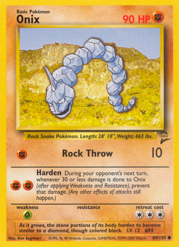Onix (84/130) [Base Set 2] | Good Games Adelaide SA