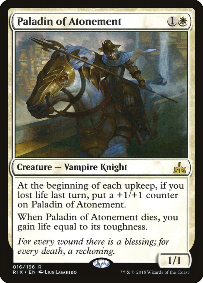 Paladin of Atonement 16 (Rivals of Ixalan)  - Foil | Good Games Adelaide SA
