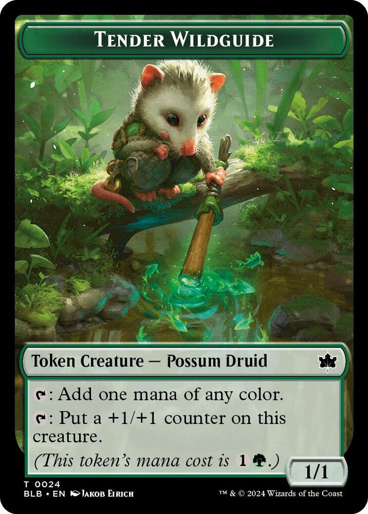 Tender Wildguide Token 24 (Bloomburrow)  | Good Games Adelaide SA