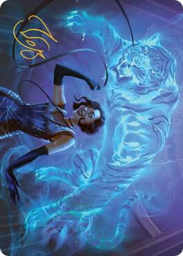 Extravagant Replication Art Card Gold Stamped Signature 53 (Art Series: Streets of New Capenna)  | Good Games Adelaide SA