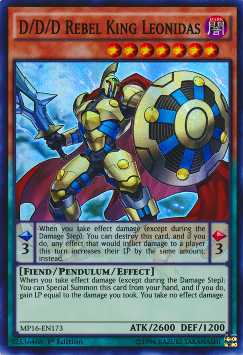 D/D/D Rebel King Leonidas [MP16-EN173] Super Rare | Good Games Adelaide SA