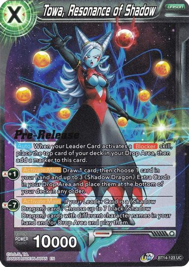 Towa, Resonance of Shadow (BT14-123) [Cross Spirits Prerelease Promos] | Good Games Adelaide SA