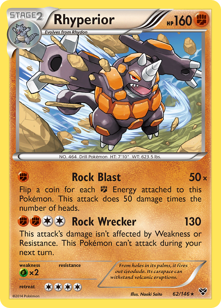 Rhyperior (62/146) [XY: Base Set] | Good Games Adelaide SA