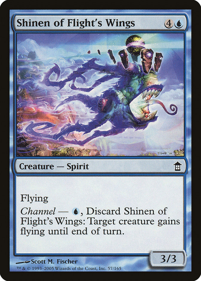 Shinen of Flight's Wings 57 (Saviors of Kamigawa)  - Foil | Good Games Adelaide SA