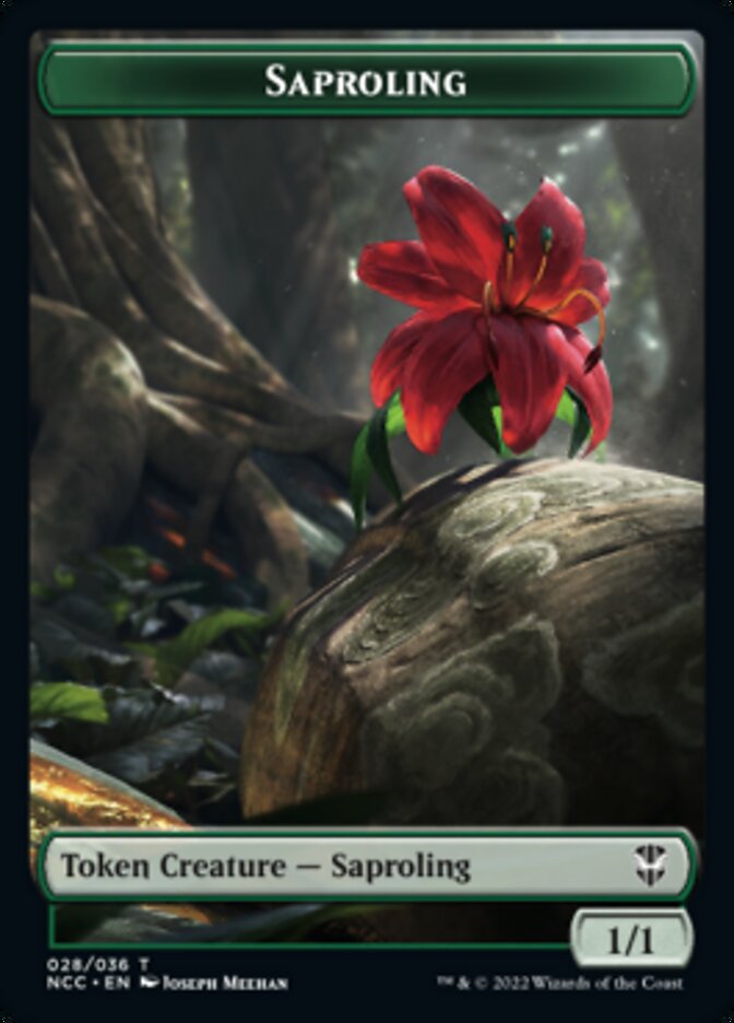 Beast // Saproling Double-sided Token [Streets of New Capenna Commander Tokens] | Good Games Adelaide SA