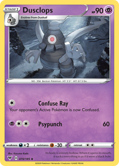 Dusclops (070/185) [Sword & Shield: Vivid Voltage] | Good Games Adelaide SA