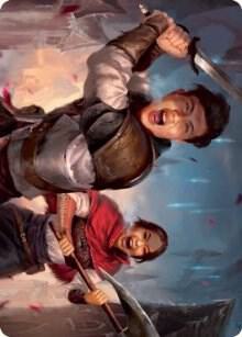 Daybreak Combatants Art Card 42 (Art Series: Innistrad: Crimson Vow)  | Good Games Adelaide SA