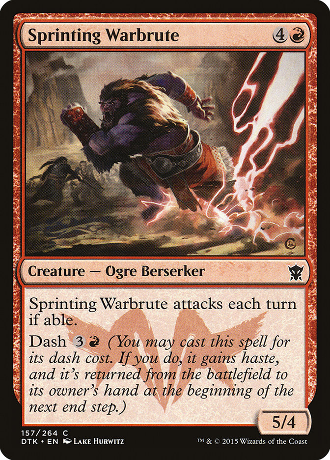 Sprinting Warbrute 157 (Dragons of Tarkir)  | Good Games Adelaide SA