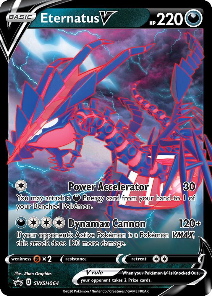 Eternatus V SWSH064 (SWSH: Sword & Shield Promo Cards)  - Holofoil | Good Games Adelaide SA