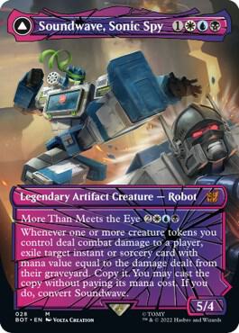 Soundwave Sonic Spy Shattered Glass 28 (Universes Beyond: Transformers)  - Foil | Good Games Adelaide SA