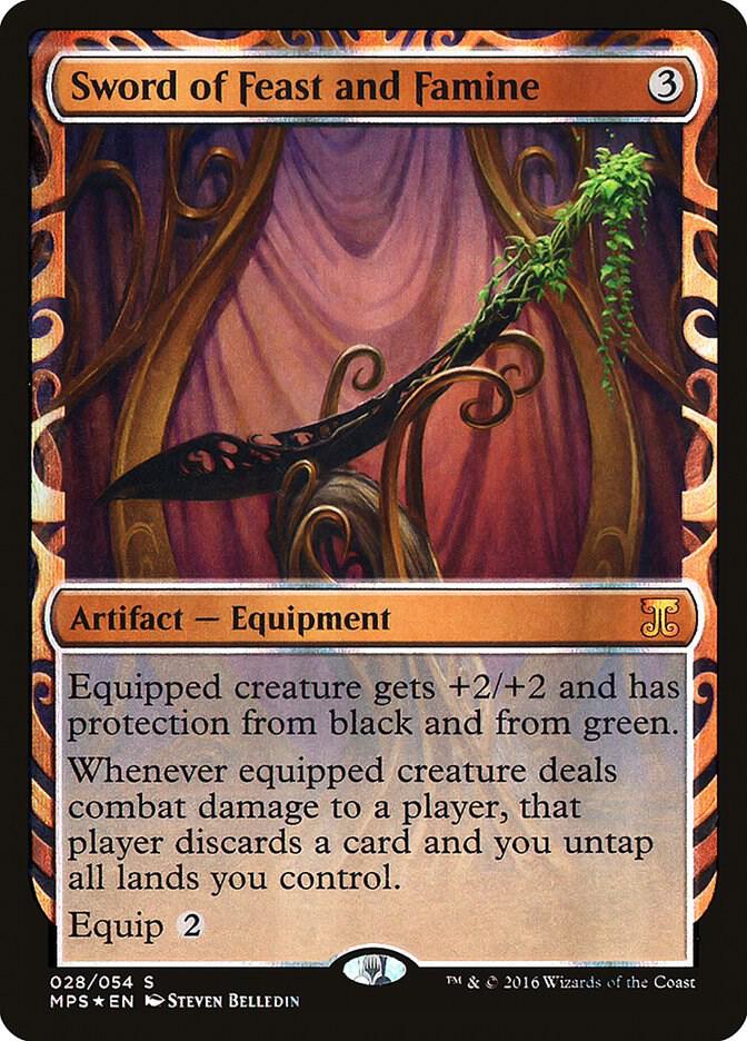 Sword of Feast and Famine 28 (Masterpiece Series: Kaladesh Inventions)  - Foil | Good Games Adelaide SA