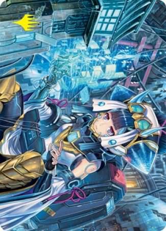 Covert Technician Art Card Gold Stamped Signature 51 (Art Series: Kamigawa: Neon Dynasty)  | Good Games Adelaide SA