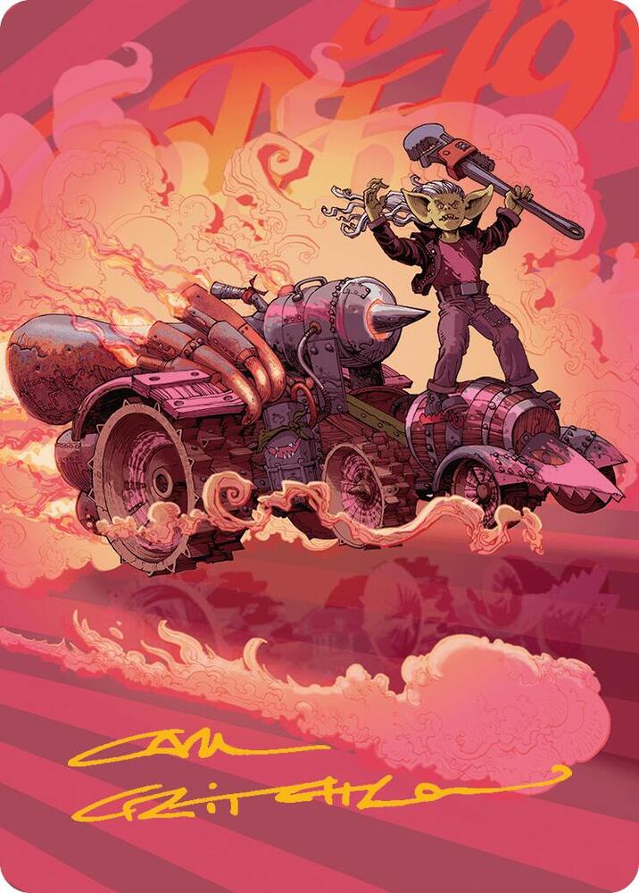 Burner Rocket Art Card Gold Stamped Signature 41 (Art Series: Aetherdrift)  | Good Games Adelaide SA