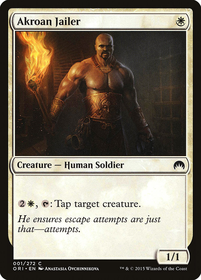 Akroan Jailer 1 (Magic Origins)  - Foil | Good Games Adelaide SA