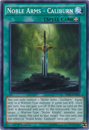 Noble Arms - Caliburn [BP03-EN182] Common | Good Games Adelaide SA