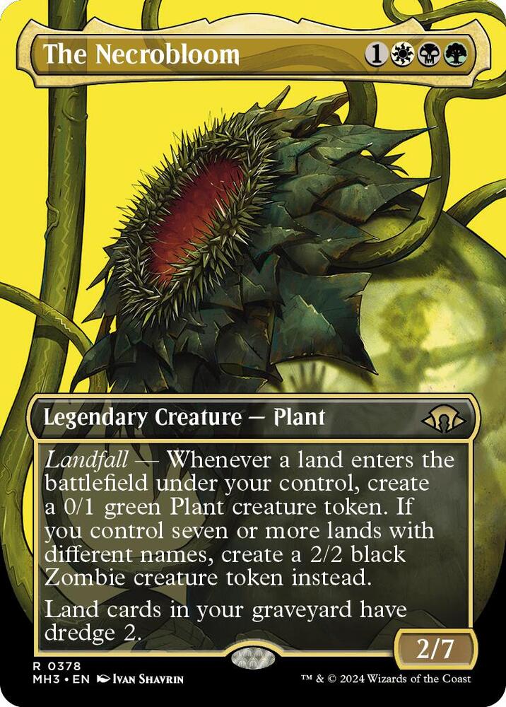 The Necrobloom 378/319 (Modern Horizons 3)  - Borderless | Good Games Adelaide SA