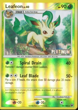 Leafeon (24/100) [Burger King Promos: 2009 Collection] | Good Games Adelaide SA