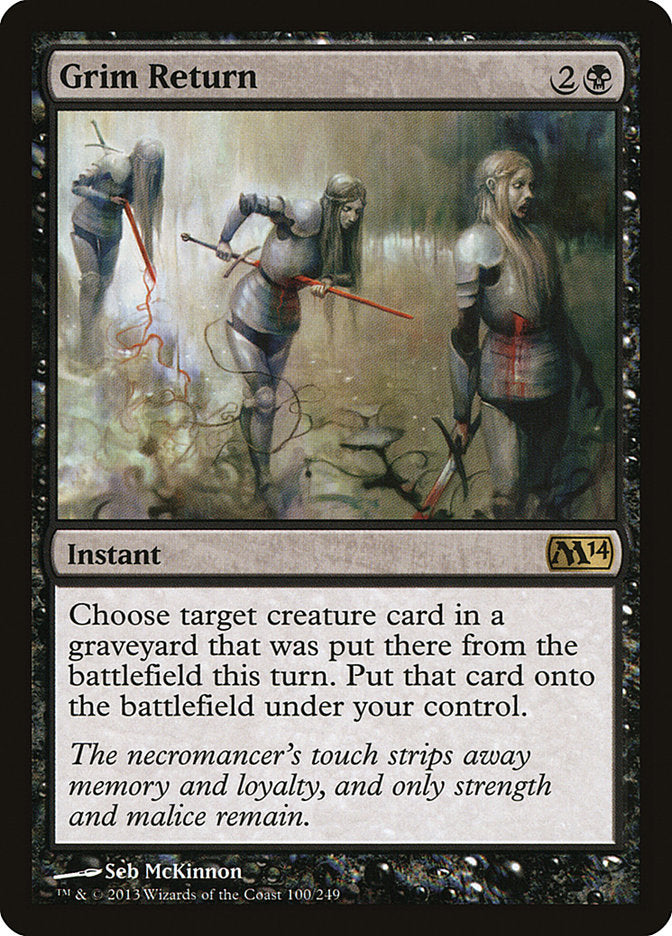 Grim Return 100 (Magic 2014 (M14))  - Foil | Good Games Adelaide SA