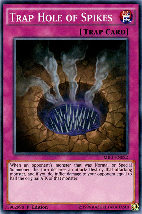Trap Hole of Spikes [MIL1-EN022] Super Rare | Good Games Adelaide SA