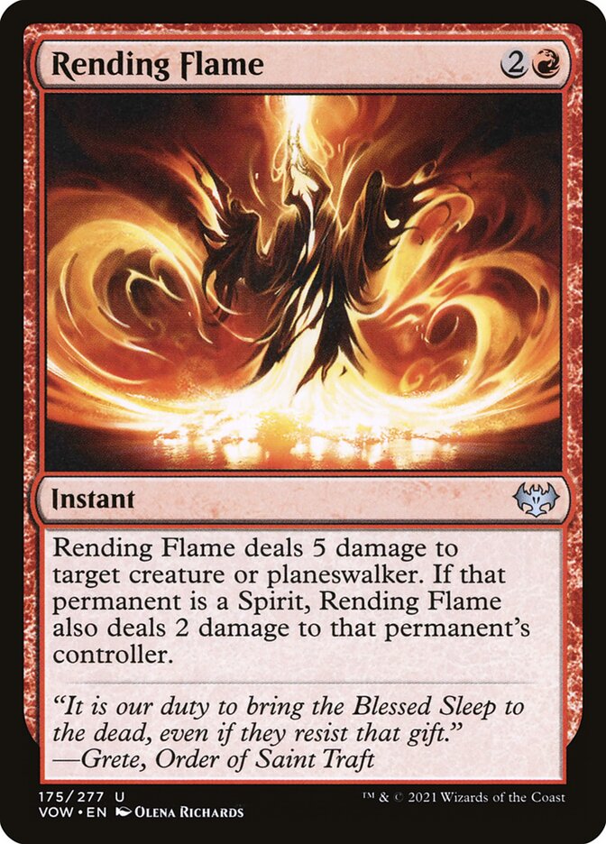 Rending Flame 175 (Innistrad: Crimson Vow)  - Foil | Good Games Adelaide SA