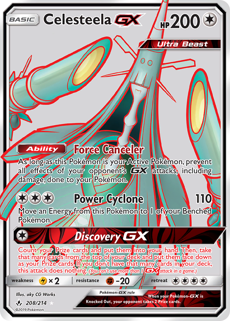 Celesteela GX (208/214) [Sun & Moon: Unbroken Bonds] | Good Games Adelaide SA