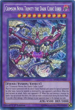 Crimson Nova Trinity the Dark Cubic Lord [MVP1-ENS40] Secret Rare | Good Games Adelaide SA