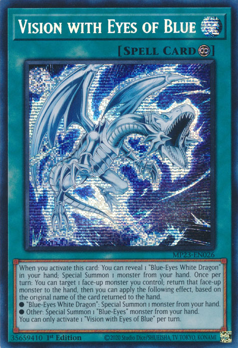 Vision with Eyes of Blue [MP23-EN026] Prismatic Secret Rare | Good Games Adelaide SA